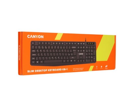 Клавиатура проводная Canyon CNE-CKEY01-RU